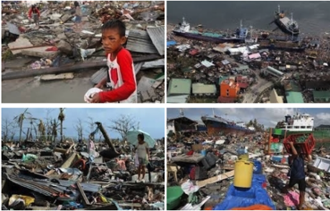 Bilder från Tacloban efter stormen.